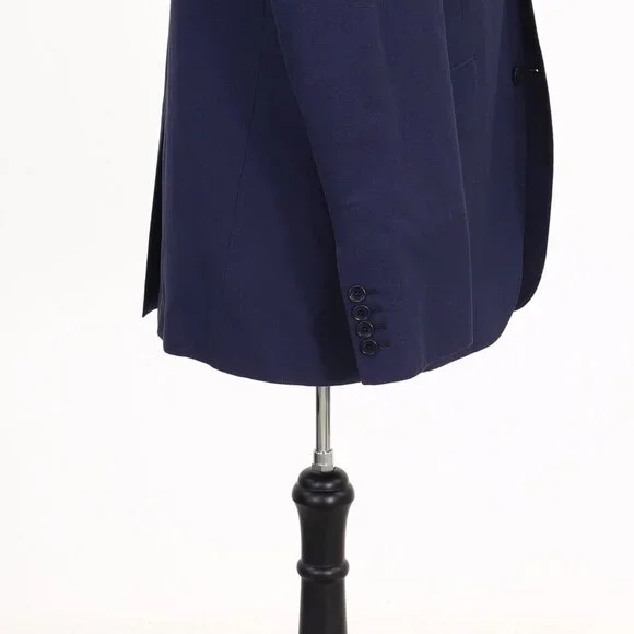 Crew Clothing Company 42R Blue HT 2-Button Sport Coat Blazer Jacket G640